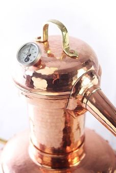 "CopperGarden®" Destille Arabia 35 Liter mit Thermometer - zum Schließen ins Bild klicken